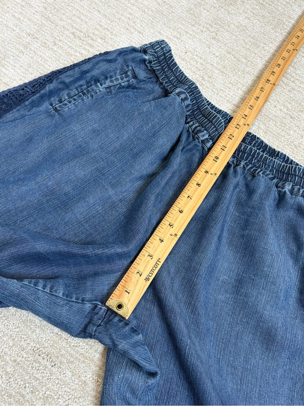 Sahalie Lyocell Denim Crochet Lace Trim 11